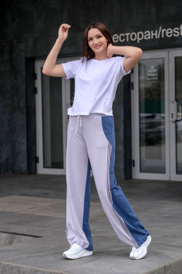 Брюки футер с регулировкой дилны по низу