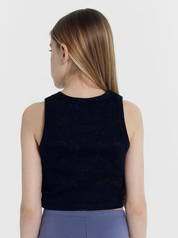 Топ для девочек черный с обработкой эйсид - Mark formelle фото 5