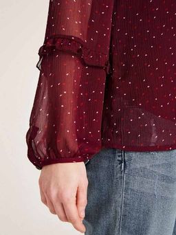 Топ и блузка, бордовая - Ashley brooke фото 5