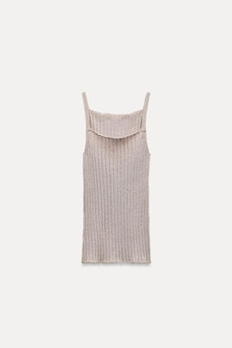 BASIC RIBBED KNIT TOP - Zara фото 4