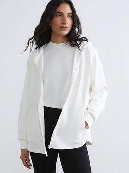 Kap??onlu Soft Touch Kad?n Fermuarl? Sweatshirt