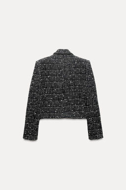 TEXTURED DOUBLE-BREASTED BLAZER - Zara фото 6