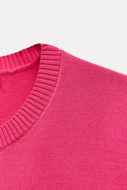 PLAIN KNIT TOP WITH RIBBED TRIMS - Zara фото 13
