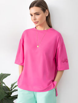 VILATTE / Свободная футболка из премиального хлопка