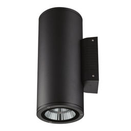 ULU-S22D-2x22W/6400K IP65 BLACK Светильник светодиодный уличный. Архитектурный накладной. Дневной свет (6400K). Корпус черный. TM Uniel