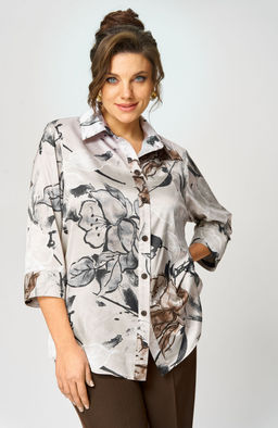 Костюм БелЭльСтиль 877/609 бежево-коричневый фото 4