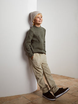 Bisiklet Yaka Basic Uzun Kollu Erkek ?ocuk Triko Kazak - Waikiki фото 2