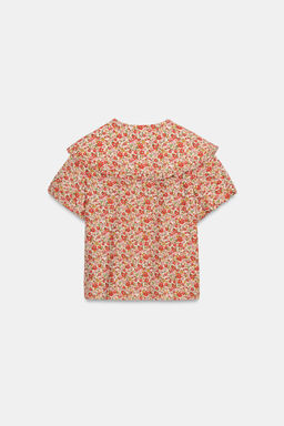 CAMISA ESTAMPADO FLORAL CUELLO BOBO / Multicolor - Zara фото 8