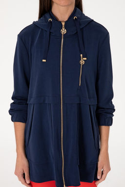 Kad_n Lacivert Sweatshirt Sepette S_rpriz _ndirim - U.s. polo assn фото 6