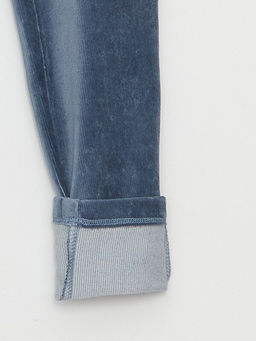 Beli Lastikli Basic K?z ?ocuk Kadife Tayt - Waikiki фото 3