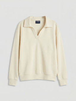 Polo Yaka K?z ?ocuk Soft Touch Sweatshirt