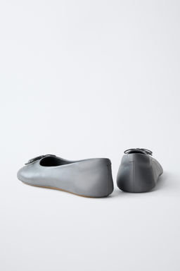 LEATHER BALLERINAS - LIMITED EDITION - Zara фото 5