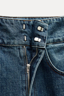 ZW COLLECTION RELAXED HIGH-WAIST JEANS - Zara фото 5