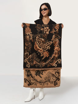 в составе ШЕРСТЬ и кашемир Большой, мягкий, теплый двусторонний палантин. - Tantino фото 15