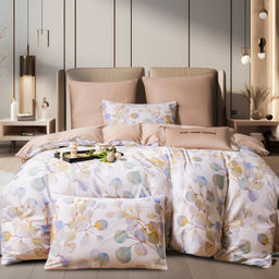 Комплект постельного белья Сатин Премиум на резинке CPAR048 180*200*30;160*200*30;140*200*30 Евро 4 Наволочки