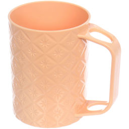 Цена за 3 шт. Кружка пластиковая 500мл "Узор", микс цветов