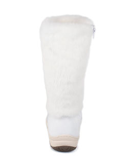 Унты женские на литой подошве., Белые.Молния