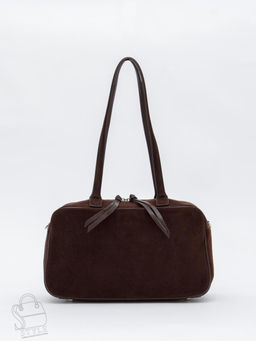 Сумка женская кожаная 8586F coffee Polina&Eiterou  в Новосибирске