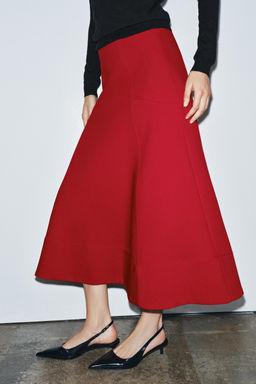 ZW COLLECTION CAPE MIDI SKIRT - Zara фото 4