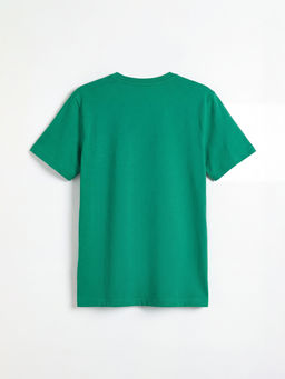 Bisiklet Yaka Bask?l? Erkek ?ocuk Ti??rt