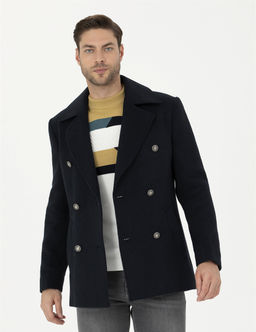 Lacivert Slim Fit Ka_e Kaban