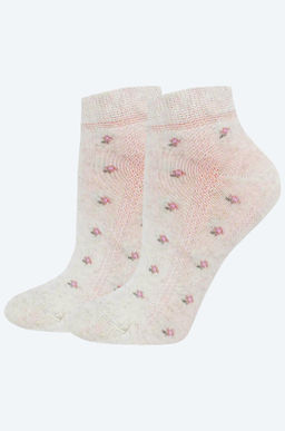 Цена за 2 шт. Женские укороченные носки с добавлением вискозы и льна Брестские