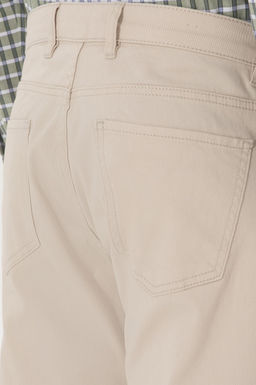 Erkek Ta_ Slim Fit Kanvas Pantolon