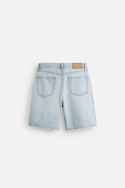 STRAIGHT-LEG DENIM BERMUDA SHORTS - Zara фото 48