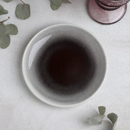 Тарелка фарфоровая пирожковая Magistro Сиам, d=16,5 см, цвет серый