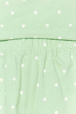 Trendyolmilla Beyaz %100 Pamuklu Puantiyeli ve Kalpli Sortlu Orme Pijama Tak?m? THMSS21PT1485 фото 25