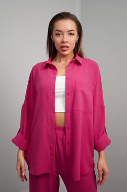 Женский летний костюм оверсайз из ткани-жатка Happyfox - Happy fox фото 3