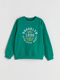 Bisiklet Yaka Erkek ?ocuk Sweatshirt