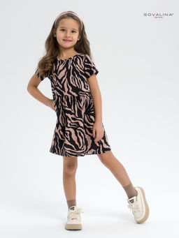 Платье Лето зебра какао - Sovalina фото 8