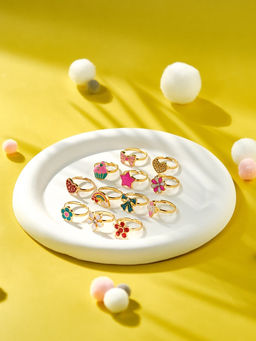 Цена за 36 шт. Кольцо Выбражулька «Лето», безразмерное, фасовка 36 шт., форма МИКС, цвет МИКС