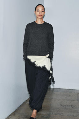 ZW COLLECTION PINSTRIPE BALLOON TROUSERS