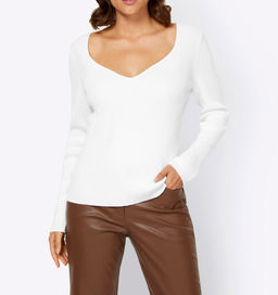 Пуловер, белый - Linea tesini фото 3