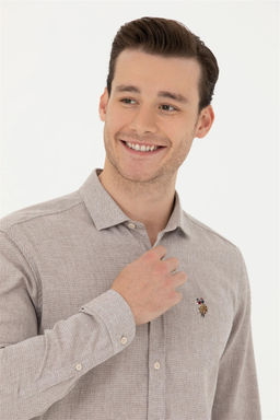 Мужская рубашка с длинным рукавом Stone Неожиданная скидка в корзине - U.s. polo assn фото 2