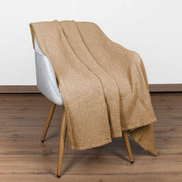 4645 Плед 130*90 цв. какао рис 14-1209