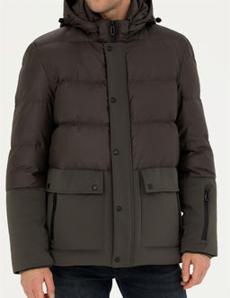 Haki Kap__onlu Kapitone Spor Cepli Mont - Pierre cardin фото 6