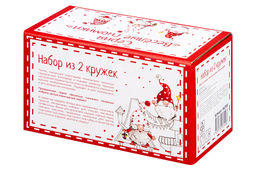 Набор 2 кружек 350 мл 11,5*9*9,5 см Весёлые гномики бочонок - Elan gallery фото 23