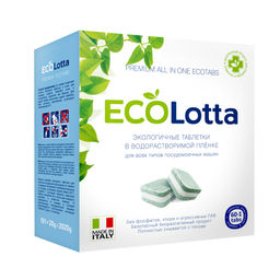 Таблетки для ПММ 20гр.Растворимая оболочка; 60 шт ECOLotta