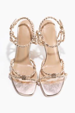 Sandalias de tac?n con tiras finas - H&m фото 3