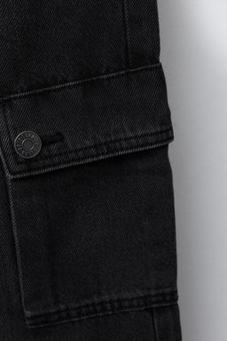 DENIM CARGO TROUSERS - Zara фото 4