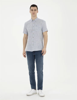 Lacivert Regular Fit K_sa Kollu G_mlek - Pierre cardin фото 4