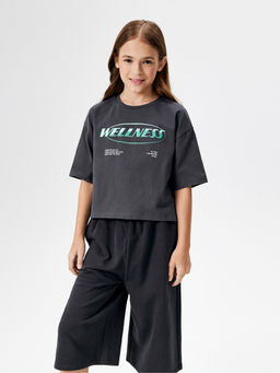 ACOOLA / Футболка детская для девочек Namibia графитовый