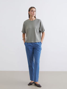 Beli Lastikli Carrot Fit Kad?n Jean Pantolon