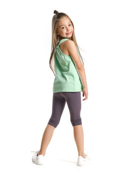 Комплект для девочки с принтом UD 6428/1690 св.зеленый - Mini maxi фото 3