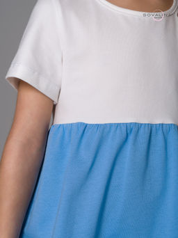 Платье Тия тофу-голубой-синий - Sovalina фото 4