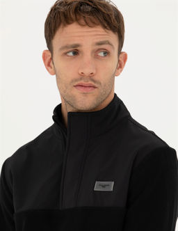 Siyah Regular Fit Sweatshirt - Pierre cardin фото 2