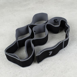 Ремень эластичный для йоги Woohooo Yoga Belt / 8 петель/ серый / уп 50 - ГалеонТрейд фото 2